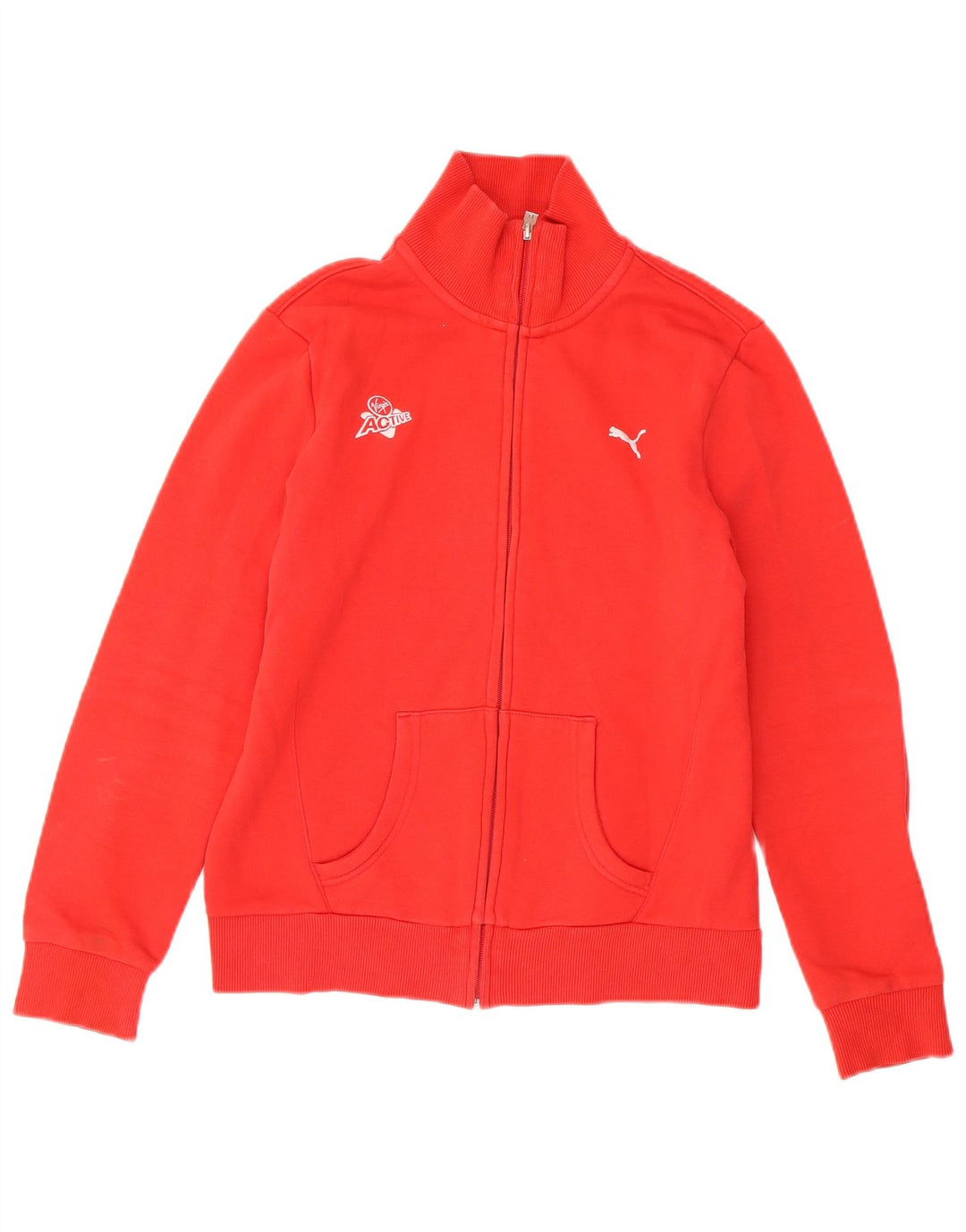 Puma Veste de survêtement pour femme UK 14 Rouge moyen Coton