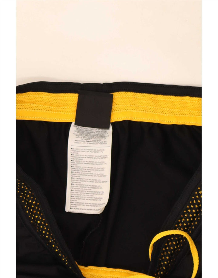 Nike Pantalon de survêtement Dri Fit pour homme Taille S en polyester color block noir