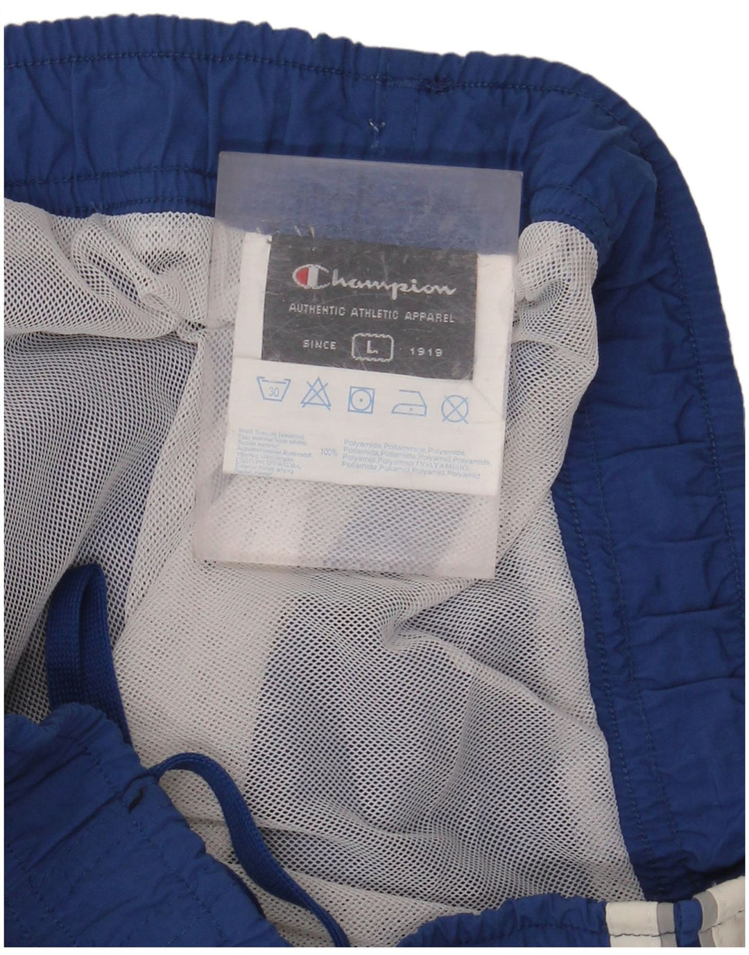 CHAMPION Short de Bain Homme Large Bleu Polyamide