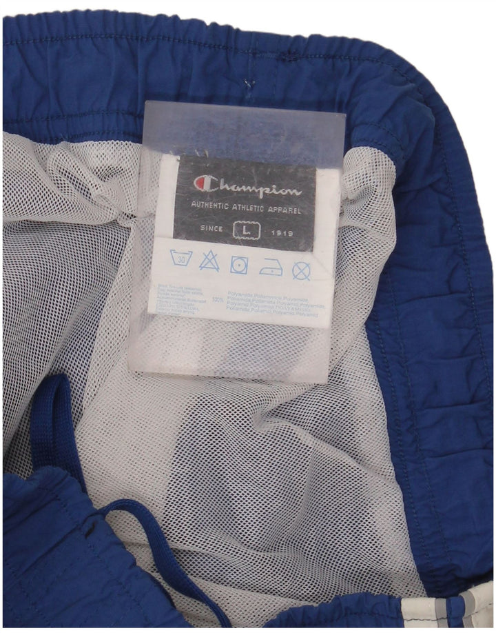 CHAMPION Short de Bain Homme Large Bleu Polyamide