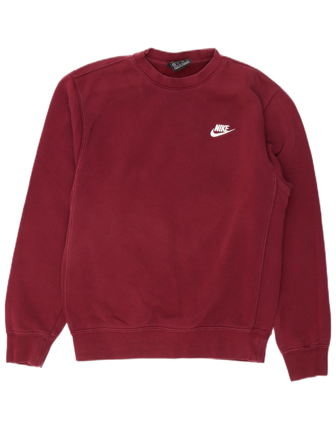 NIKE Sweat-shirt pour homme XS en coton bordeaux