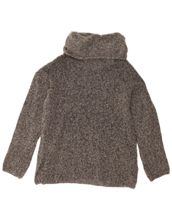Marks & Spencer Pull col roulé pour femme UK 14 Gris moyen moucheté