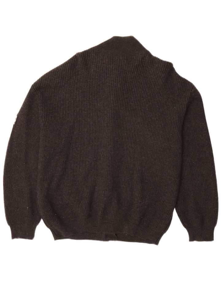 NAVIGARE Pull Cardigan Homme XL Laine Noir