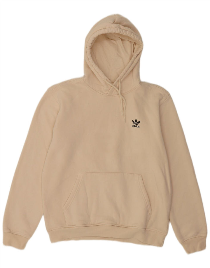 Adidas Pull à capuche pour homme en coton beige moyen
