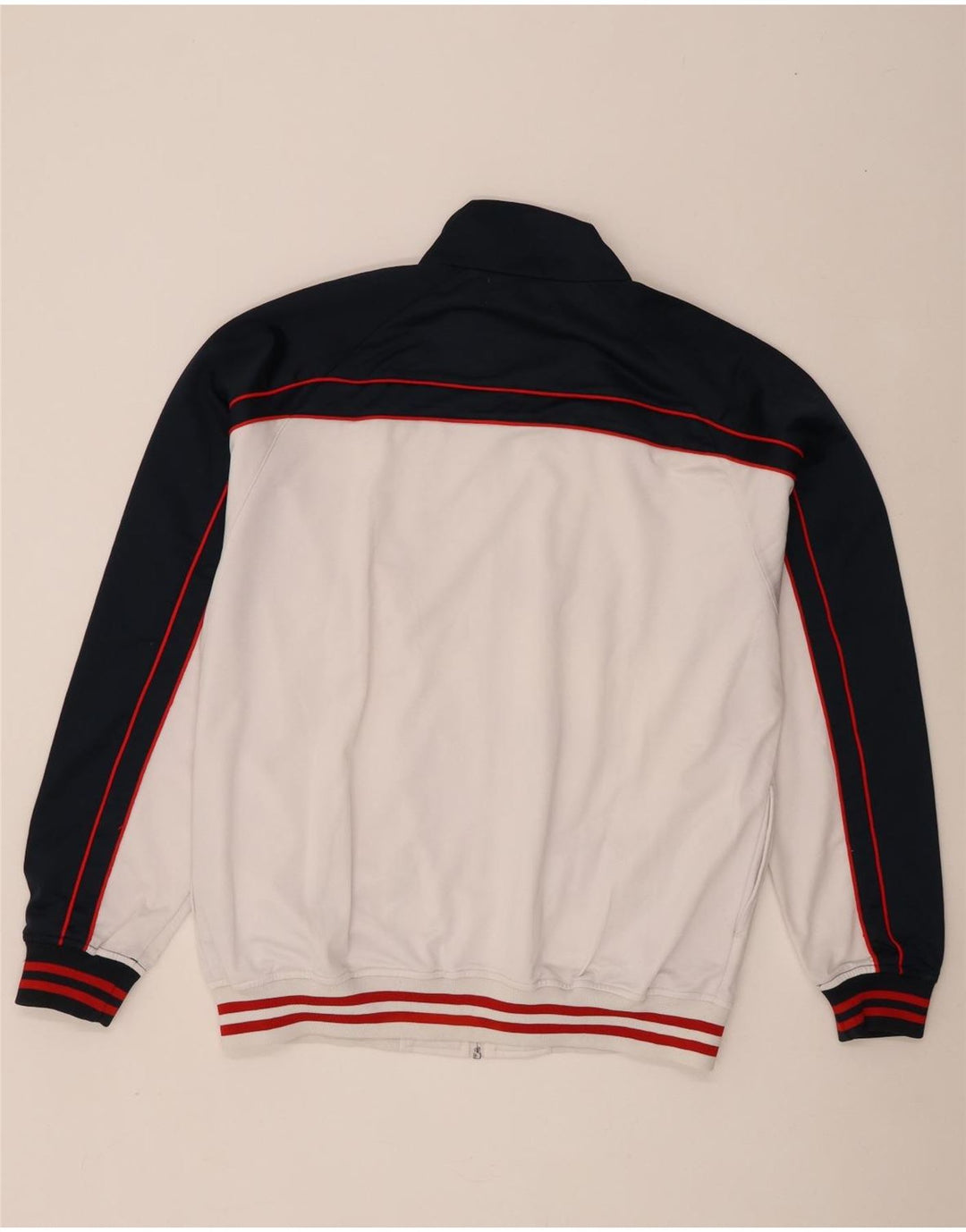 Kappa Veste de survêtement pour homme 2XL Blanc Colorblock Polyester