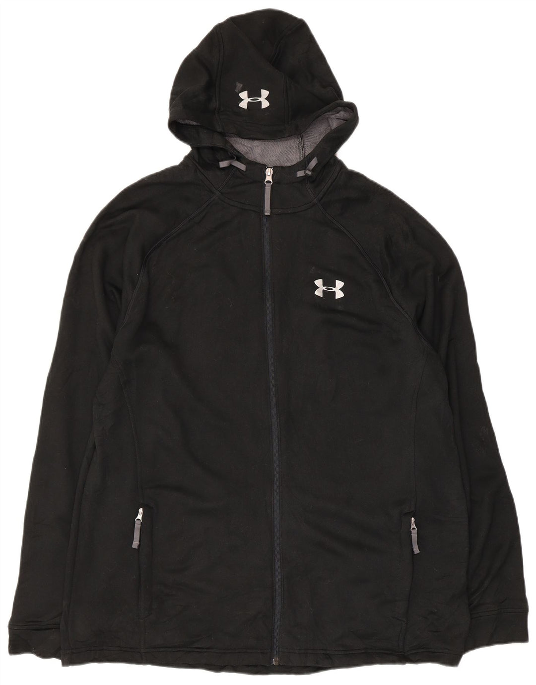 Under Armour Pull à capuche zippé XL Homme Noir Polyester