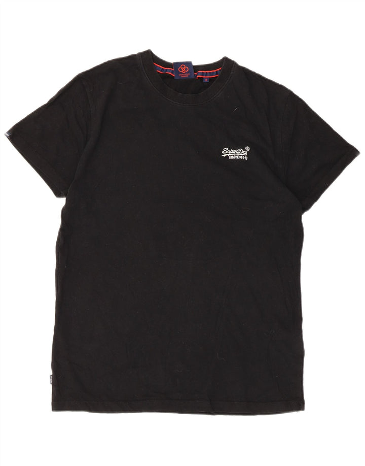 Superdry T-Shirt Homme Noir Moyen Coton