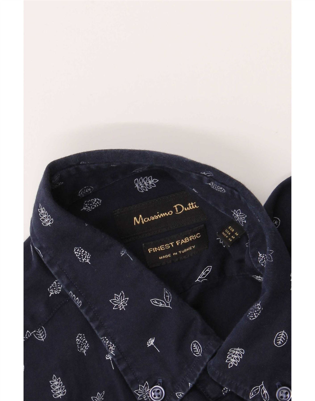 Chemise Homme Massimo Dutti Bleu Marine Moyen Floral