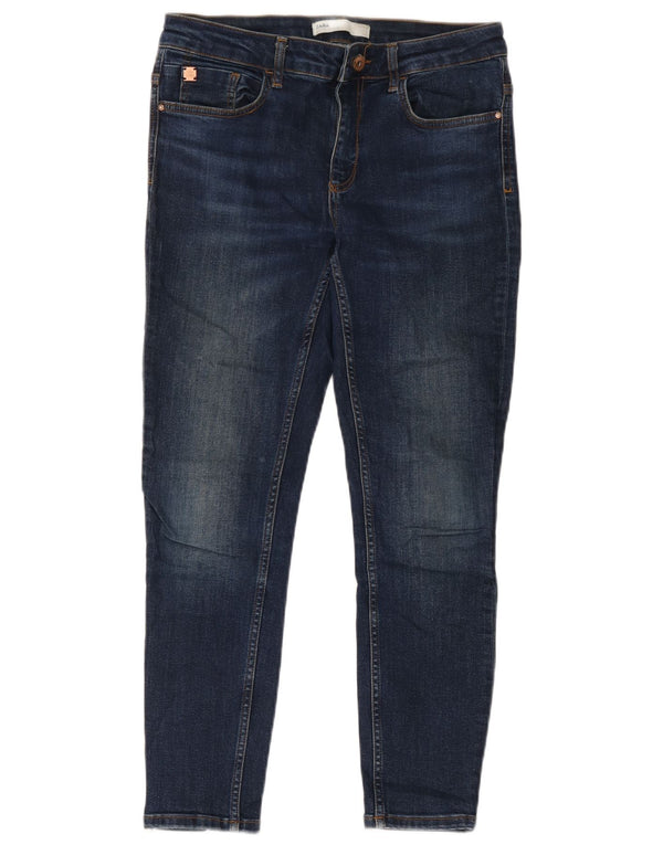 Zara Jean skinny pour homme EU 42 Large W32 L27 Bleu marine Coton