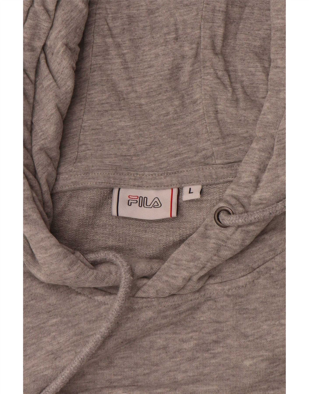 Fila Pull à capuche graphique pour homme, grand, gris moucheté