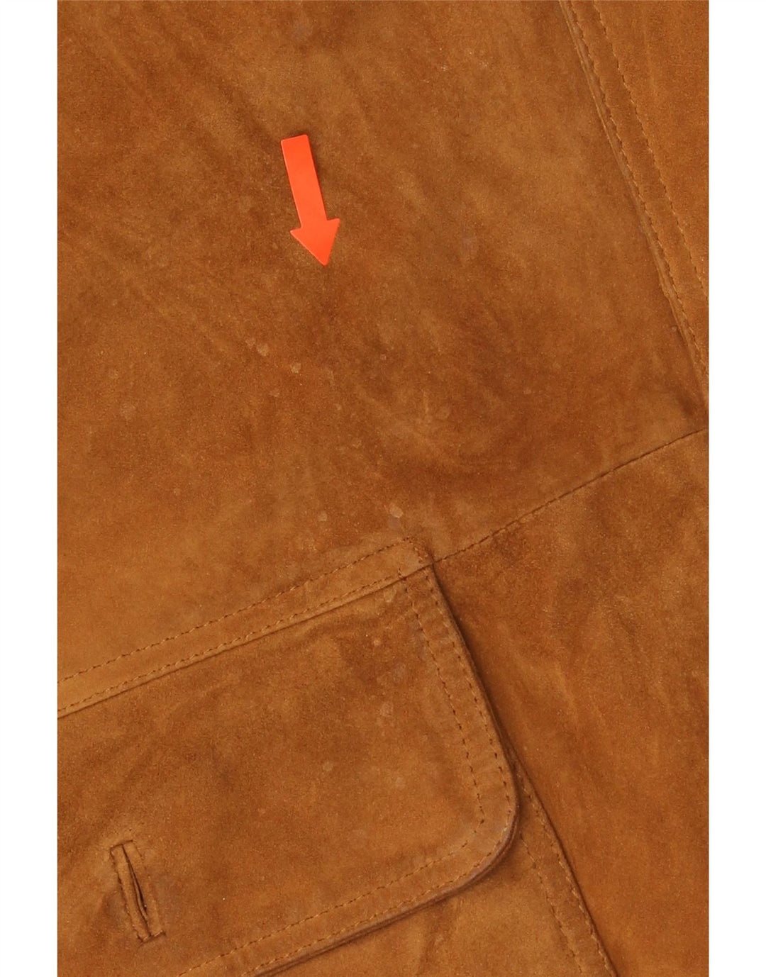 Veste Bomber En Daim Vintage Homme IT 54 2XL Marron