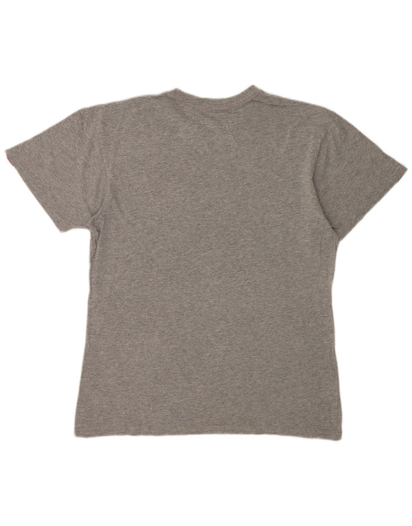 Vans T-Shirt Graphique Homme Gris Moyen Moucheté Coton