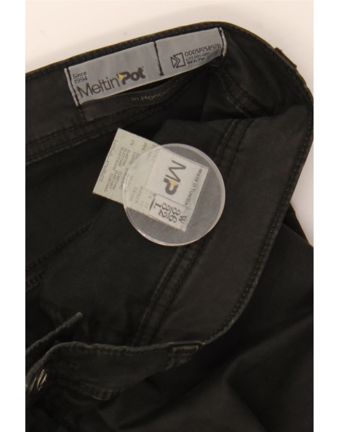 Meltin' Pot Jean droit homme W36 L32 coton noir