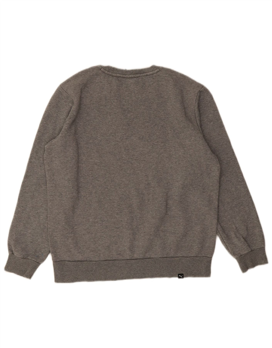 PUMA Sweat-Shirt Graphique Homme Gris Moyen Moucheté Coton