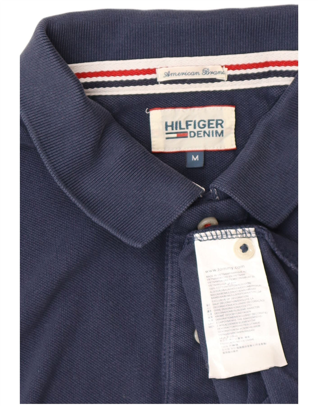 Tommy Hilfiger Polo Tall Homme Bleu Marine Moyen Coton