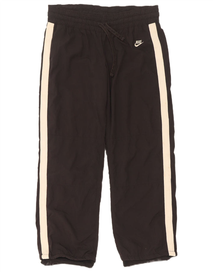 Nike Pantalon de survêtement pour femme US 8/10 Polyester color block noir moyen
