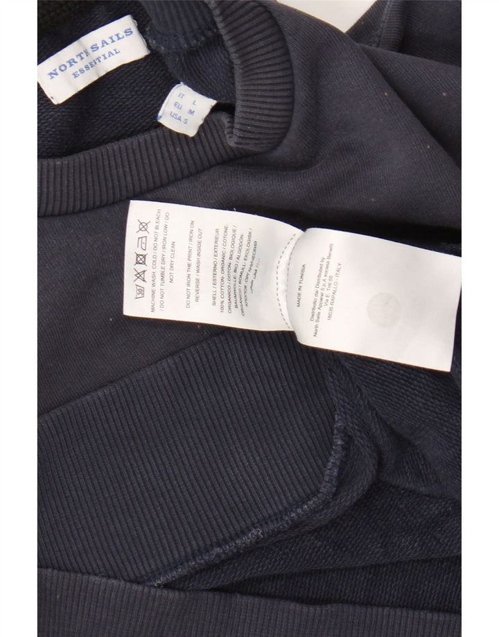 North Sails Sweat-Shirt Graphique Homme Bleu Marine Moyen Coton