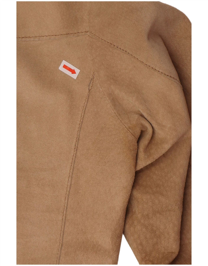 Conbipel Veste Blazer En Daim Pour Femme À 2 Boutons IT 48 XL Cuir Beige