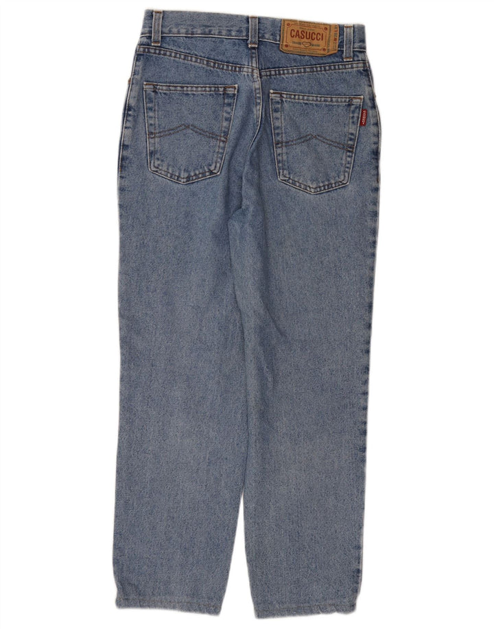 CASUCCI Jean court ample femme W28 L24 bleu