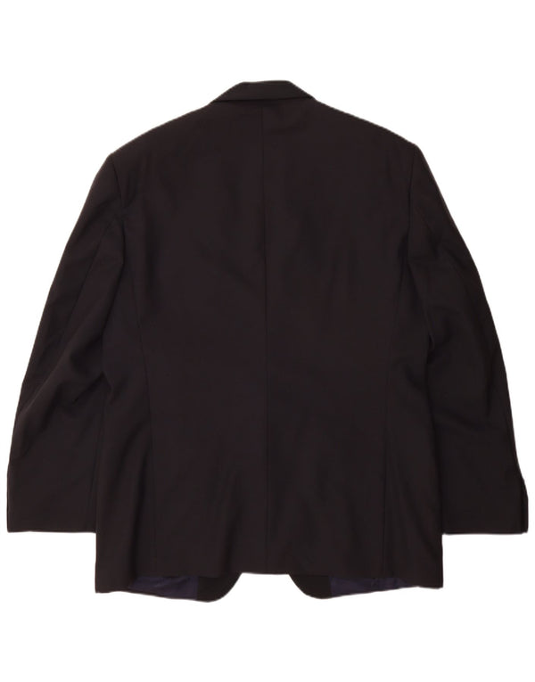 Ferre Veste Blazer 1 Bouton Homme IT 54 2XL Bleu Marine Laine Vierge