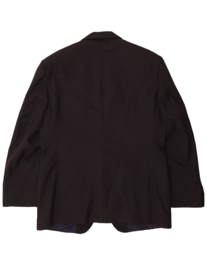 Ferre Veste Blazer 1 Bouton Homme IT 54 2XL Bleu Marine Laine Vierge