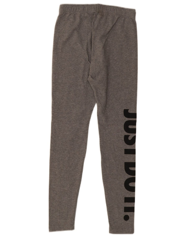 Leggings graphiques Nike pour femmes UK 10 petit coton gris
