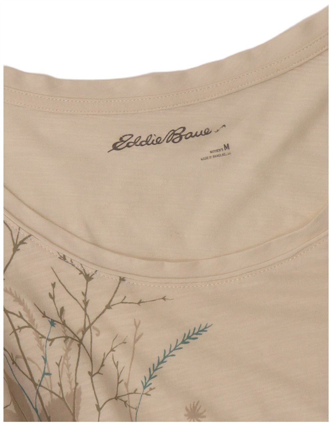 Eddie Bauer Tunique pour femme UK 12 Medium Off White Floral