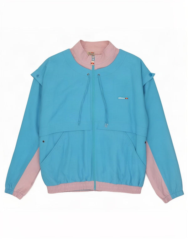 Ellesse Veste de survêtement pour femme IT 48 XL Bleu Colorblock Polyamide