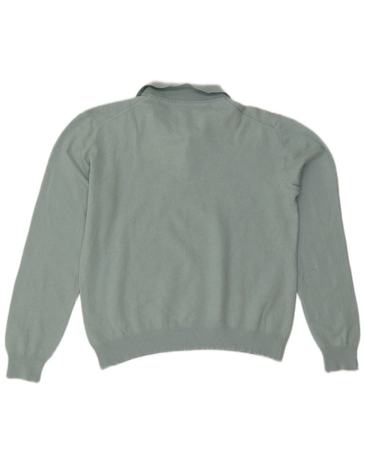 JACK WILLS Pull col polo pour homme en coton bleu moyen