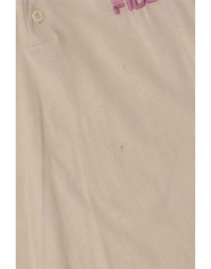 Fila Polo graphique homme IT 52 grand blanc coton