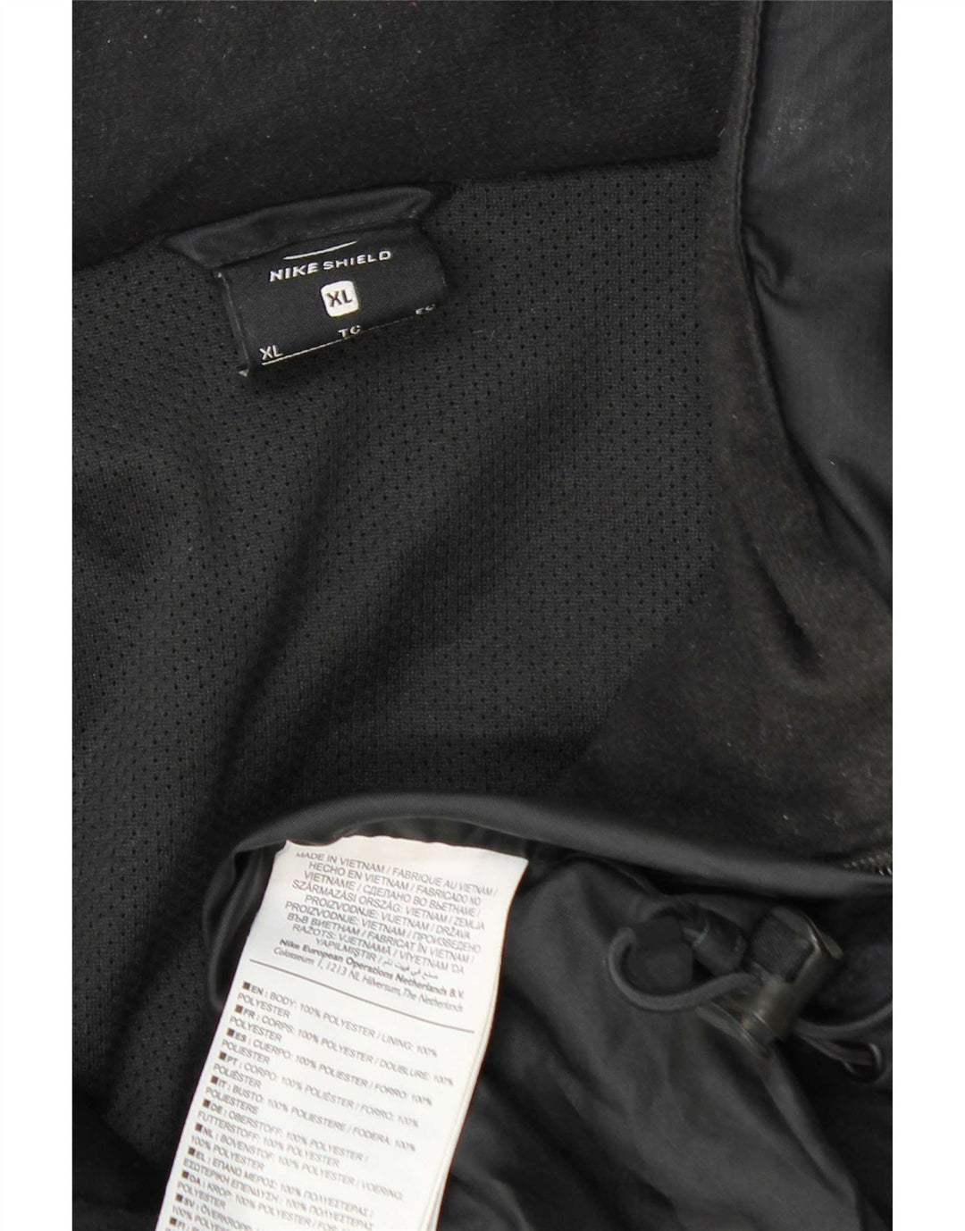 Nike Veste de pluie à capuche pour homme UK 42 XL Gris Polyester