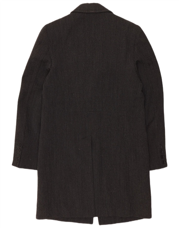 vintage Mens Overcoat IT 46 Petit Gris Coton