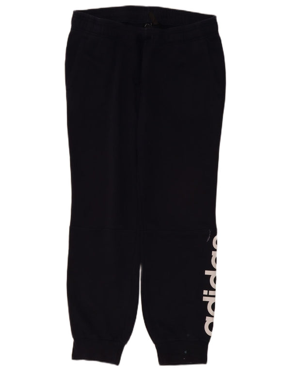 Adidas Pantalon de survêtement graphique pour femme Joggers UK 16 Large Bleu marine