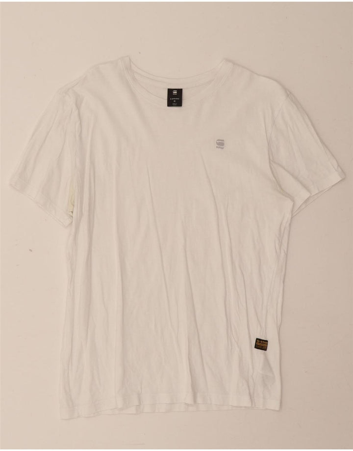G-Star T-Shirt Homme Blanc Moyen Coton