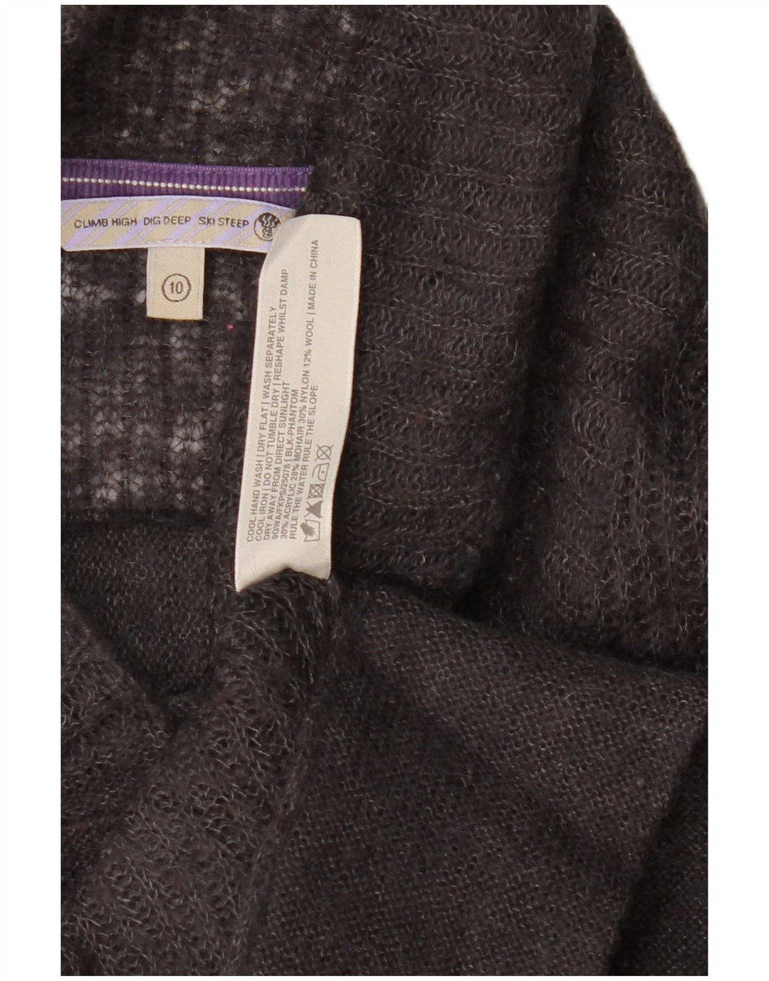 Fat Face Womens Cardigan Sweater UK 10 Petit Gris Acrylique