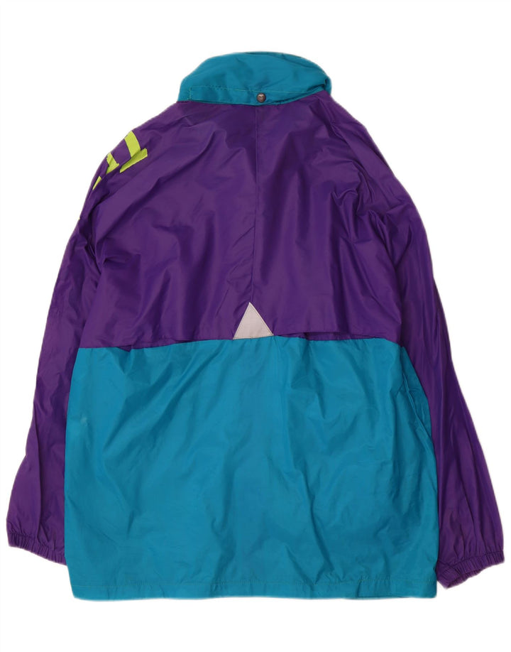 Brugi Veste de pluie graphique pour homme UK 38 Medium Violet Colourblock Nylon