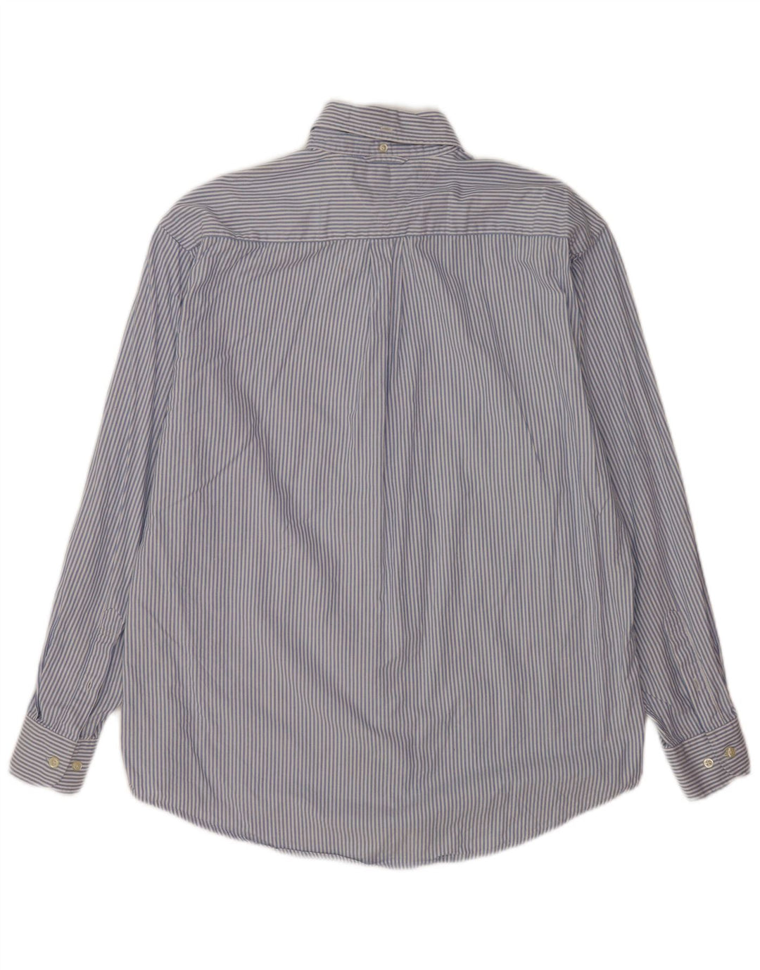 Tommy Hilfiger Chemise Homme Bleu Moyen En Coton À Fines Rayures