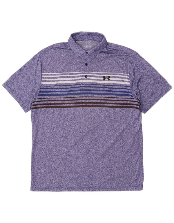 Under Armour Polo Homme Large Bleu Rayé