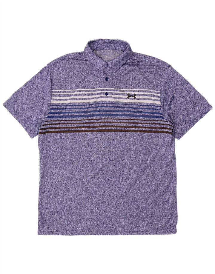 Under Armour Polo Homme Large Bleu Rayé