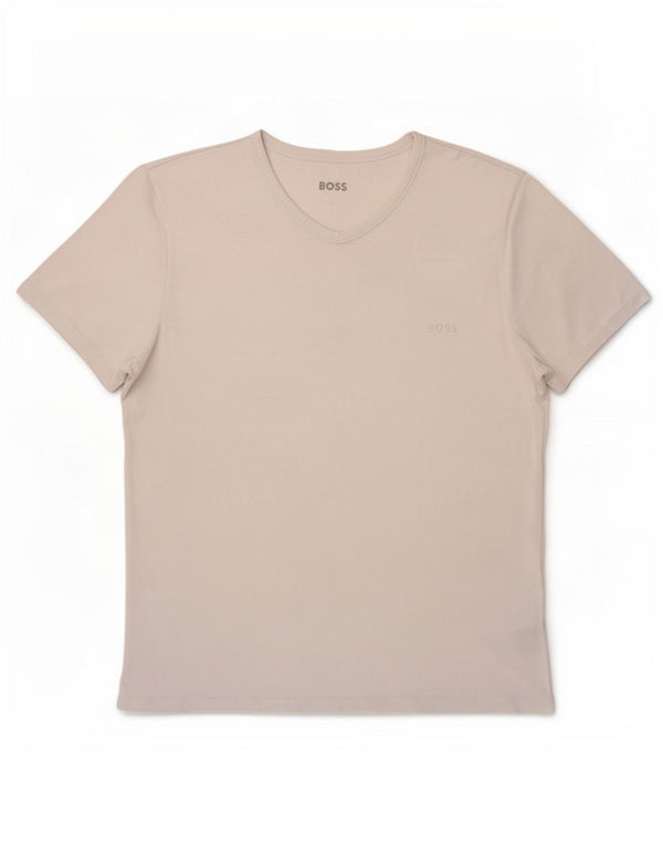 Hugo Boss T-shirt pour femme Top UK 14 Large Blanc Coton