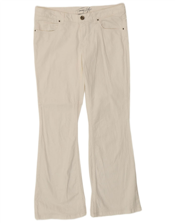 TOMMY HILFIGER Jean Bootcut Femme W30 L30 Coton Blanc
