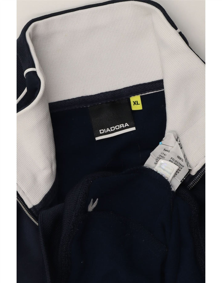 Diadora Veste de Survêtement Homme XL Bleu Marine Polyester