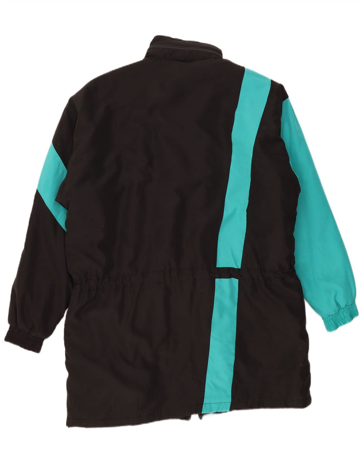 Puma Manteau coupe-vent graphique pour homme UK 44 2XL Noir Colorblock Polyester