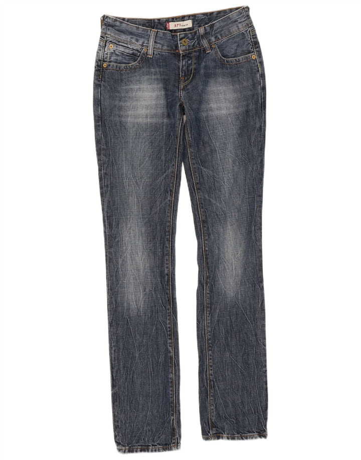 Levi's Jean Slim 571 Femme W27 L34 Bleu Coton