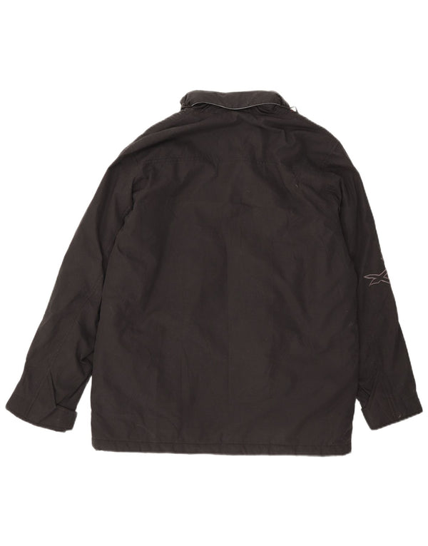 Billabong Veste coupe-vent à capuche graphique pour femme US 14 XL Noir rayé