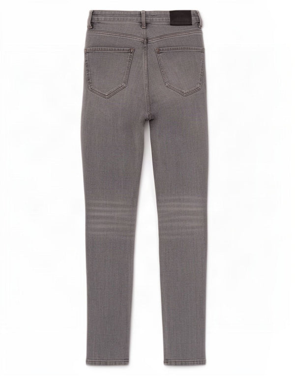Massimo Dutti Jean skinny pour femme EU 38 Small W28 L28 Gris Coton