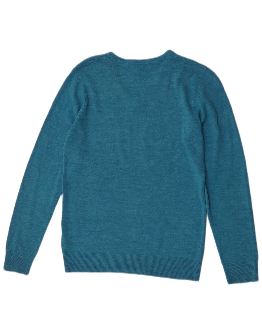 Marks & Spencer Pull col V pour homme Petit turquoise moucheté