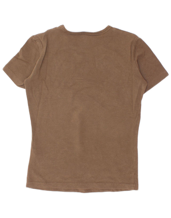 Bikkembergs T-Shirt Graphique Garçon 11-12 Ans Petit Kaki Coton