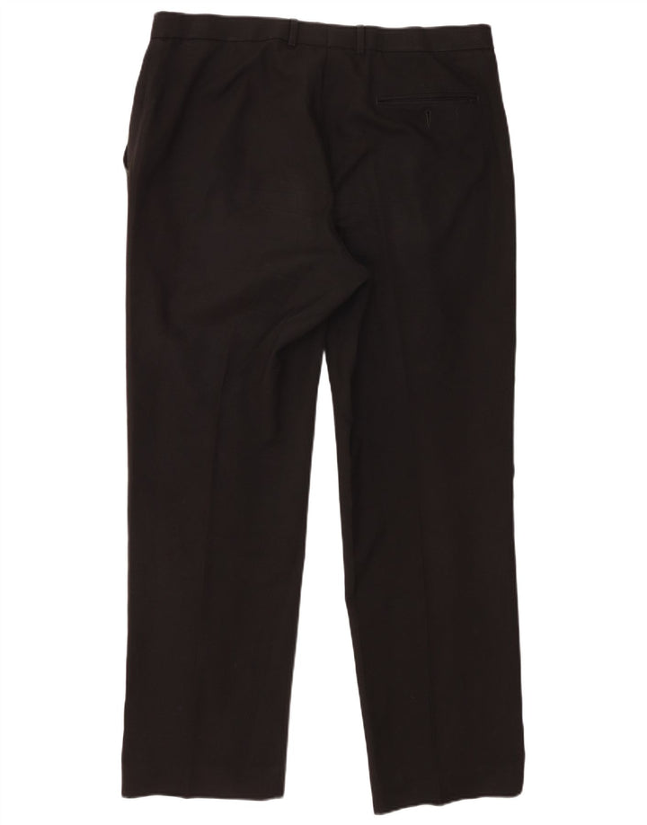 Marks & Spencer Pantalon de costume pour homme W36 L31 Noir Polyester