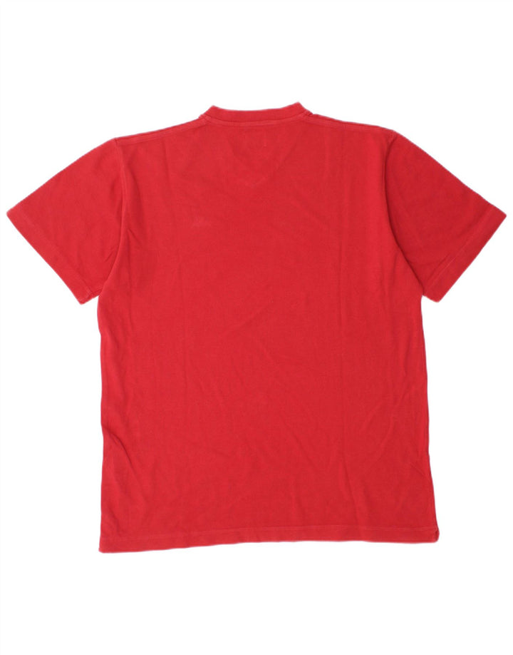 Kappa Homme T-Shirt Top Petit Rouge Coton
